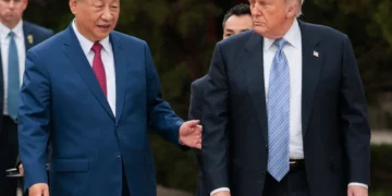 Trump y Xi en su encuentro en Pekín/AFP