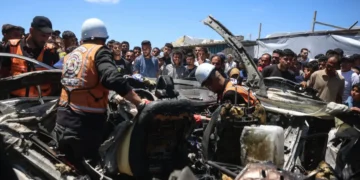Israel atacó el vehículo donde estaba el líder de Hamás/AFP