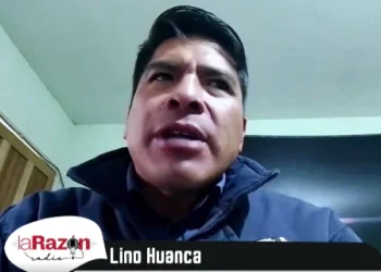 Lino Condori, dirigente del transporte asalariado.