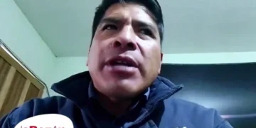 Lino Condori, dirigente del transporte asalariado.