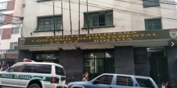 Edificio del COmando Departamental de la Policía, en La Paz