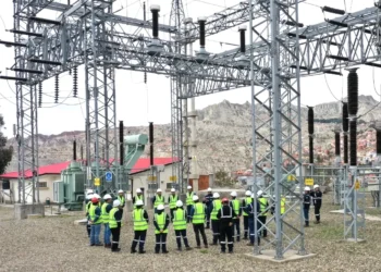 Una planta eléctrica de ENDE en La Paz.
Foto: ENDE