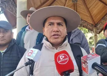 El ejecutivo de la Federación Departamental de Campesinos de Tarija, Herbert Quispe.
Foto: El País