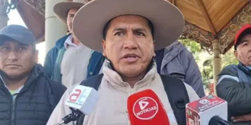 El ejecutivo de la Federación Departamental de Campesinos de Tarija, Herbert Quispe.
Foto: El País