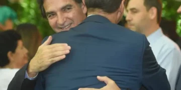 El alcalde de Santa Cruz de la Sierra, Carlos "Mamén" Saavedra, luego de su acto de posesión.