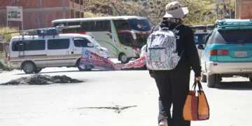 Bloqueo en rutas del país. Foto: APG