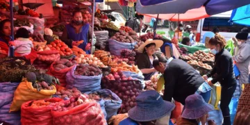 Actividad en un mercado de abasto a nivel nacional. Foto: Archivo