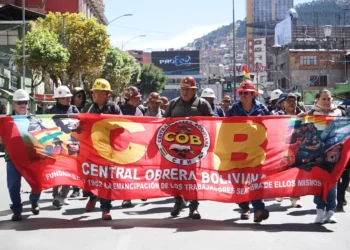 Marcha de la Central Obrera Boliviana (COB). Foto: APG