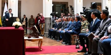 Posesión del gabinete ministerial de Paz en noviembre de 2025. Foto: Archivo