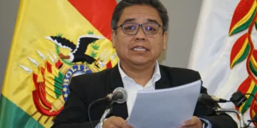 El vocero presidencial José Luis Gálvez.
Foto: APG