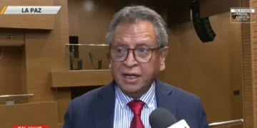 El ministro de Gobierno, Marco Antonio Oviedo. Foto: Captura