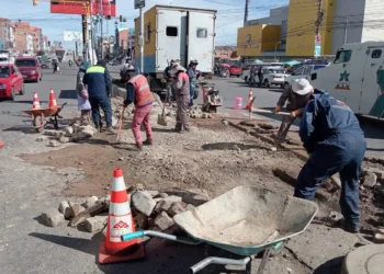 Obreros iniciaron trabajos de nivelación de suelo
Foto Gamea
