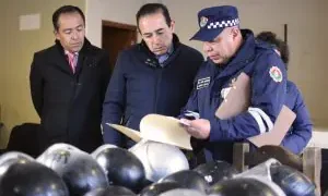 Inspección a la Intendencia y la Guardia Municipal  de La Paz
Foto GAMLP