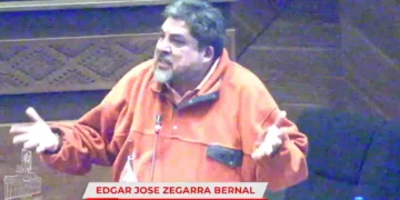 El diputado de Libre Edgar Zegarra. Foto: Captura