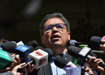 El vocero presidencial, José Luis Gálvez, Foto: APG