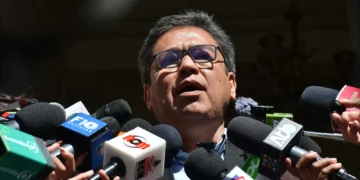 El vocero presidencial, José Luis Gálvez, Foto: APG