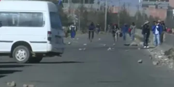 Bloqueos en Senkata. Foto: Captura
