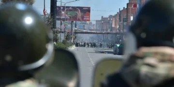 Enfrentamientos en El Alto. Foto: APG