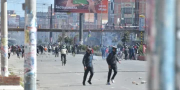 Bloqueos en El Alto. Foto: APG