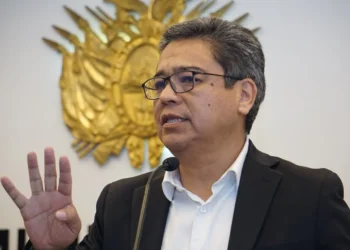 El vocero presidencial. Foto: APG