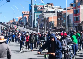 Marchas en la ciudad de El Alto. Foto: APG