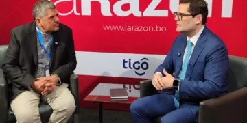 El titular de Cainco, Jean Pierre Antelo en diálogo con esta casa periodística. Foto: La Razón