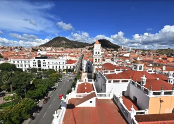 Vista panorámica de la ciudad de Sucre, en el departamento de Chuquisaca. Foto: Archivo