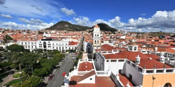 Vista panorámica de la ciudad de Sucre, en el departamento de Chuquisaca. Foto: Archivo