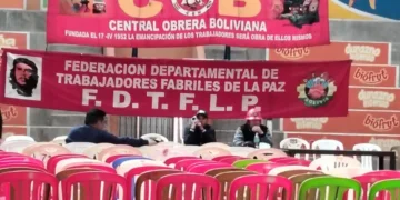 Se suspende el ampliado de la COB. Foto: ABI