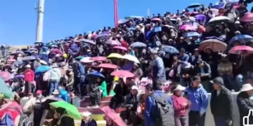 Asamblea del maestros rurales de Oruro. FOTO: Captura RRSS