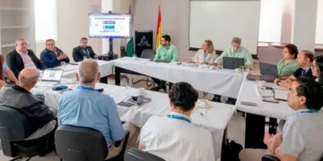 la reunión de la Aduana con representantes del sector transporte. Foto: Aduana