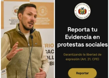El viceministro de Ciencia y Tecnología, Fabián Espinoza, en conferencia de prensa. FOTO: Ministerio de Planificación