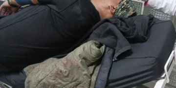 El uniformado fue golpeado por los bloqueadores/RRSS