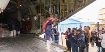 Envío de carne a La Paz por vía aérea. Foto: Viceministerio de Comercio y Logística Interna
