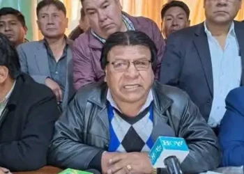 Dirigentes de la Federación Andina de Choferes 1 de Mayo. FOTO: RRSS