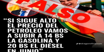 Imagen falsa que circulaba en redes sociales