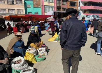 Una feria de alimentos en Viacha el pasado 17 de mayo.
Foto: Concejo Municipal de Viacha