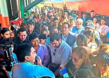 Inauguración del servicio de pasajeros hacia la Chiquitanía