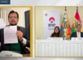 Informe de Rendición de Cuentas con transmisión en línea. Foto: INE