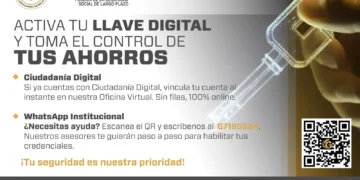 Arte explicativo sobre la llave digital. Foto: La Gestora