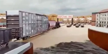 Proyecto de corredor logístico multimodal. Foto: Ministerio de Obras Públicas