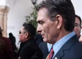 El presidente Rodrigo Paz durante los actos en la capital. Foto: oficina del Presidente