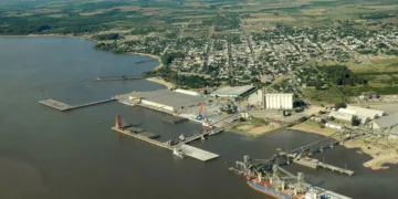 Nueva Palmira, sobre el río Uruguay, en el departamento de Soriano. Foto: J.R. Williams Ports and Logistics