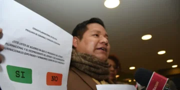El activista, abogado y representante del Bloque de Profesionales Independientes de la ciudad de El Alto, Guido Calcina. Foto:, APG