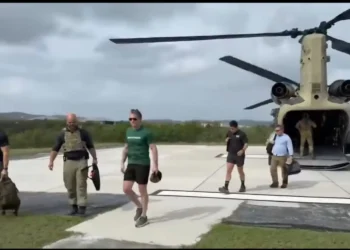 Pete Hegseth a su llegada a Guantánamo/Captura de pantalla