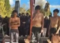 Los acusados del crimen de un taxista en Viacha. FOTO: RRSS
