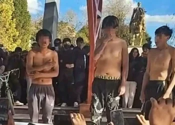 Los acusados del crimen de un taxista en Viacha. FOTO: RRSS
