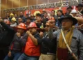 Dirigentes de la Central Obrera Boliviana. FOTO: RRSS