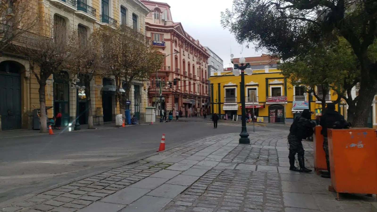 Inmediaciones de la plaza Murillo. Foto: RRSS