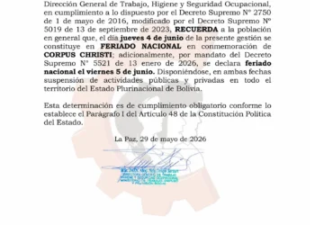 Comunicado emitido por el Ministerio de Trabajo. Foto: RRSS.